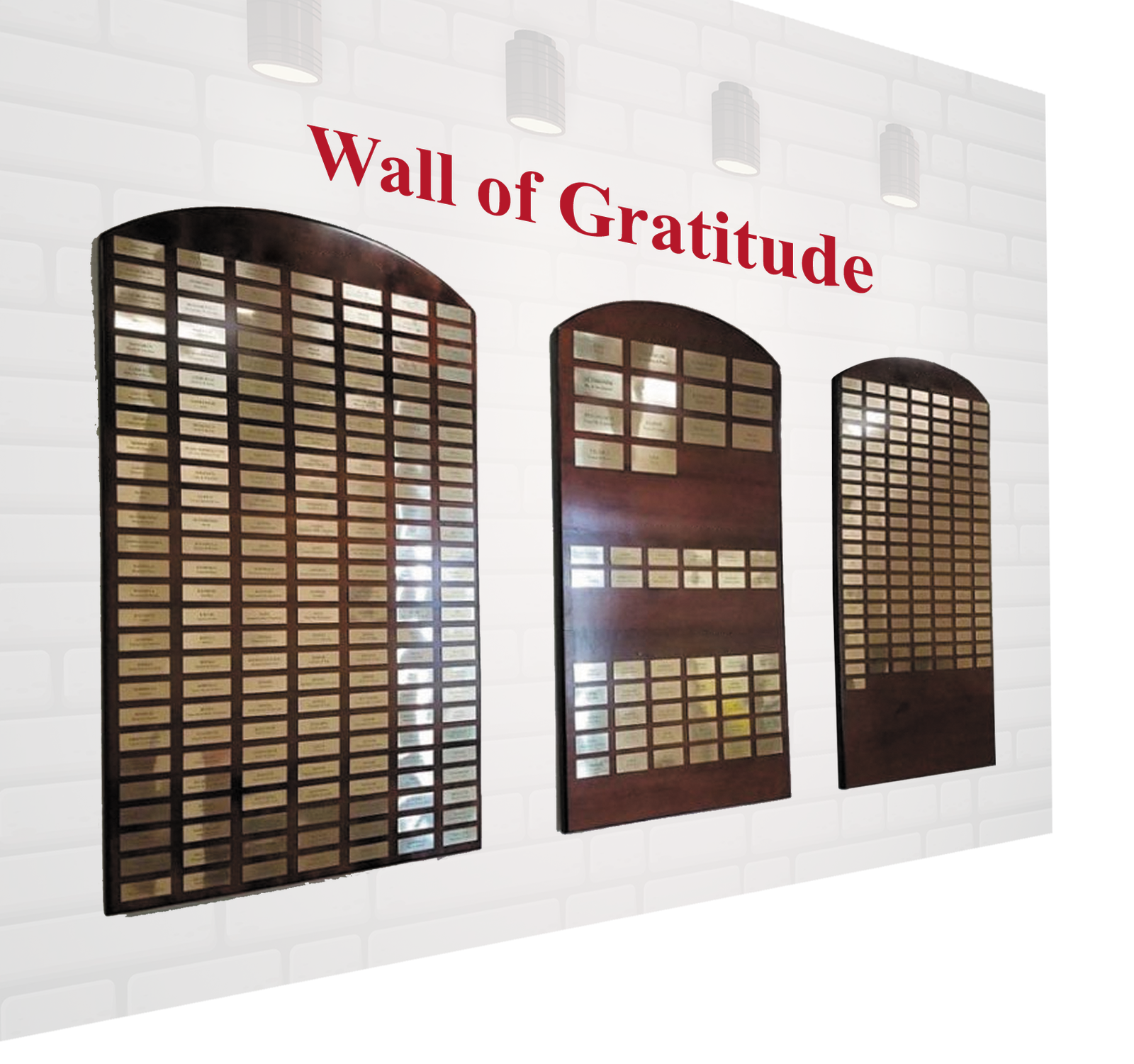 Wall of Gratitude Donor Plaque